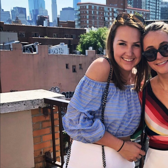 Alice + Olivia Tops - Alice & Olivia Off-Shoulder Crop Top